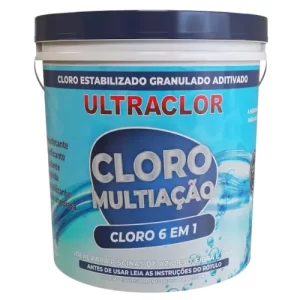 Cloro Multiação 6 Em 1 Granulado Para Piscina 10kg Ultraclor